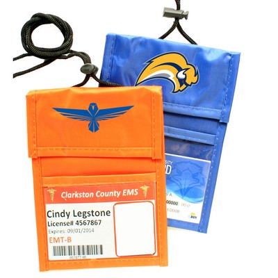 Clear Window Neck Wallet (5.5" x 3")